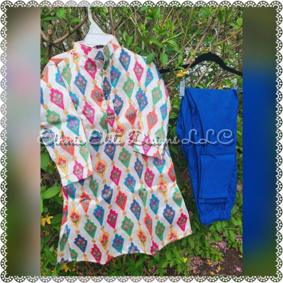 New boys Traditional Silk Kurta cotton+ Pant - Picture 5 of 7